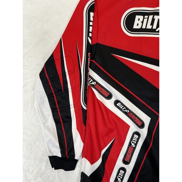 Bilt Racing Motorcross BMX Dirt Bike Motorcycle Shirt Size M Long Sleeve Jersey - Picture 2 of 8